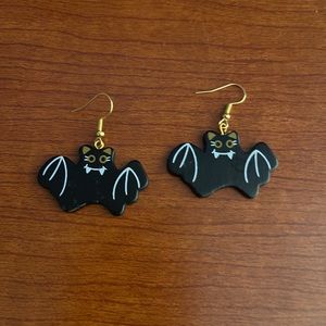 Halloween Bat Earrings
